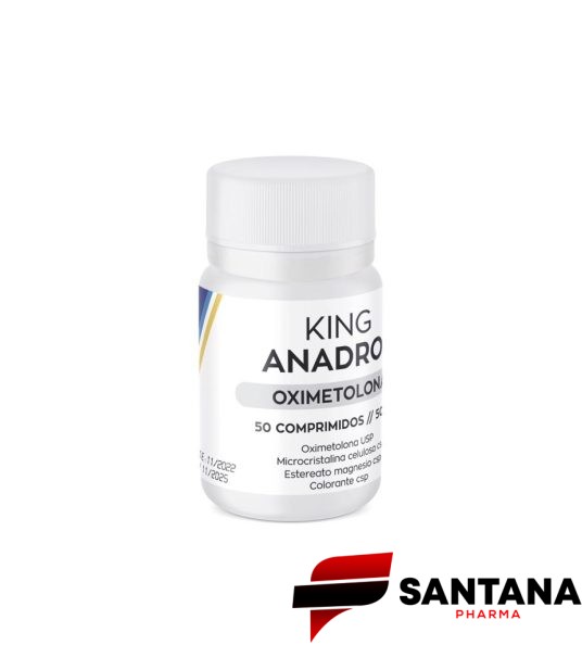 King Anadrol Oxymetolona Hemogenin 50mg / 50 Caps - King Pharma