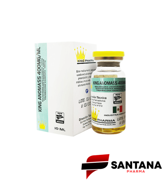 King Anomass (Enantato de Testosterona, Undecilenato de Boldenona, Enantato de Trembolona) 400mg / 10ml - King Pharma
