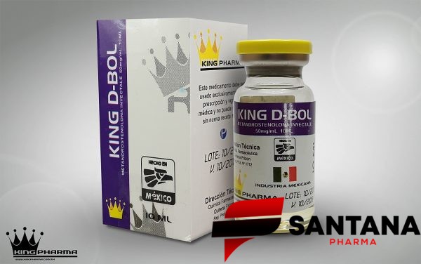 King D-Bol (dianabol injetável) 10ml - 50mg/ml - King Pharma - Imagem 2
