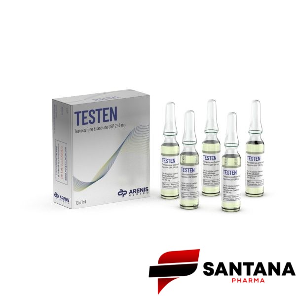 Testen (Enantato de Testosterona) - 250mg / 10ml - Arenis Medico
