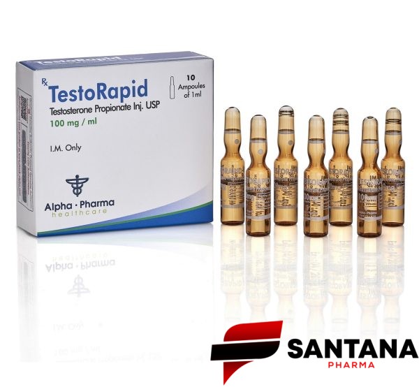 TestoRapid (Propionato de Testosterona) 100mg / 10ml - Alpha Pharma