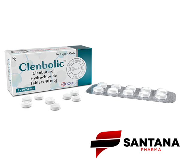 Clenbolic (Clenbuterol) 40mcg/ 50 comp. - Cooper Pharma