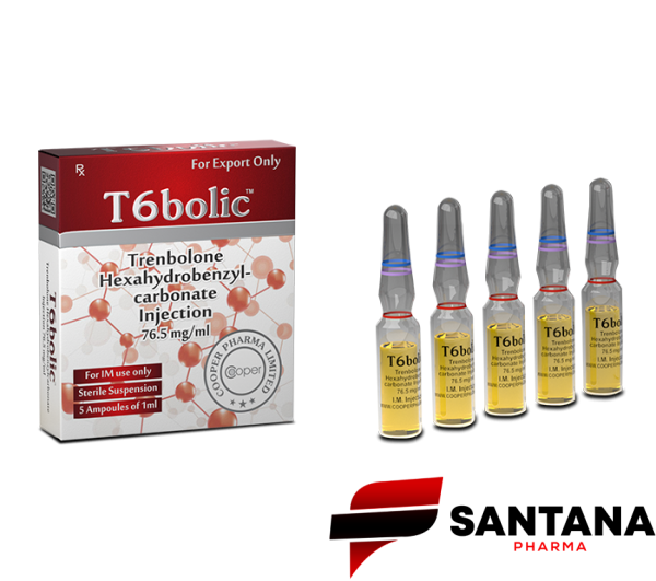 T6bolic (Hexa Trembolona)  76.5mg/5ml - Cooper Pharma